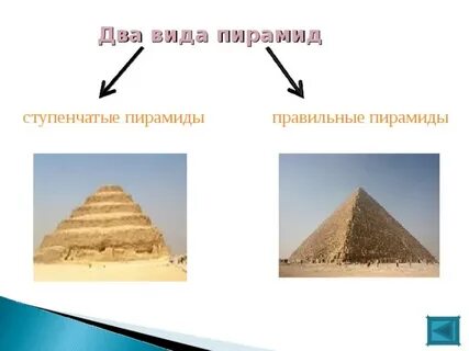 Выберите виды пирамид