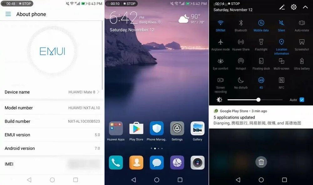 Установка android huawei