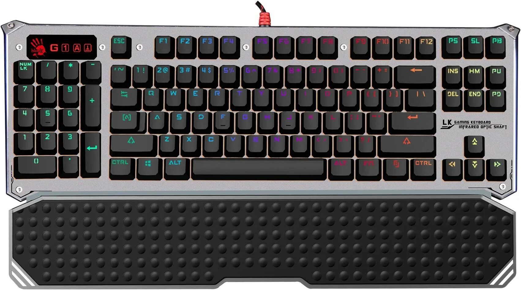 Lk gaming keyboard infrared optic shaft