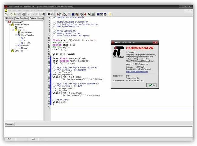 Avr codevision. Ассемблер авр. codevisionavr. avr studio.