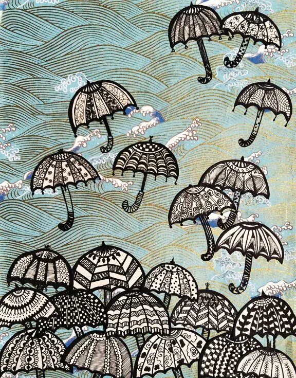График зонтик. Стилизованные зонтики. Зонтик Графика. Зонт стилизация. Декоративные зонтики в графике.