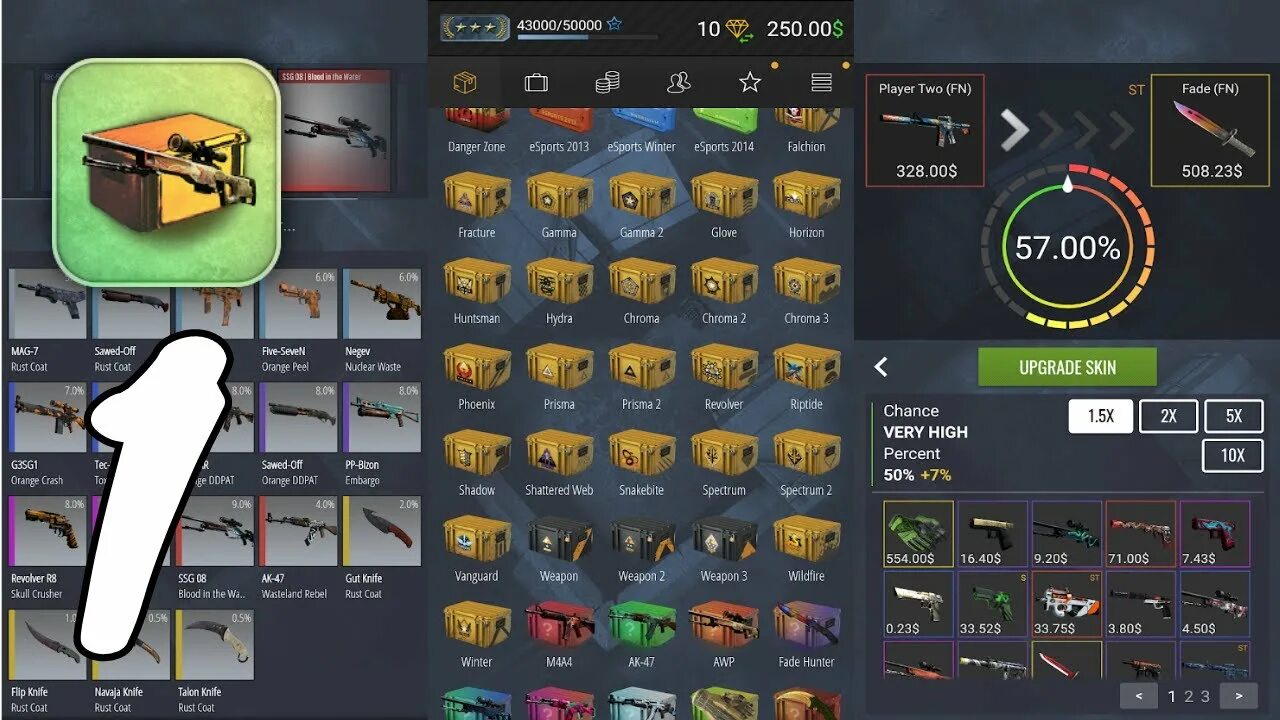 Скины кейс симулятор. Кейс симулятор cs go. case opener: кс кейс симулятор. case simulator ultimate cs go. опенер кейс нож симулятор.