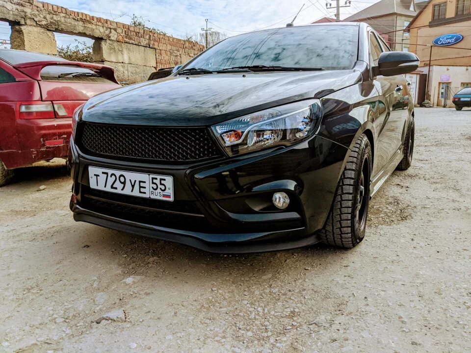 Купить решетку радиатора веста тюнинг Хищная Решетка Радиатора Lada Vesta, 1,6 л, 2015 года стайлинг DRIVE2