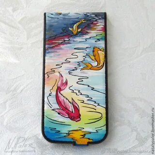 Чехлы акриловыми красками