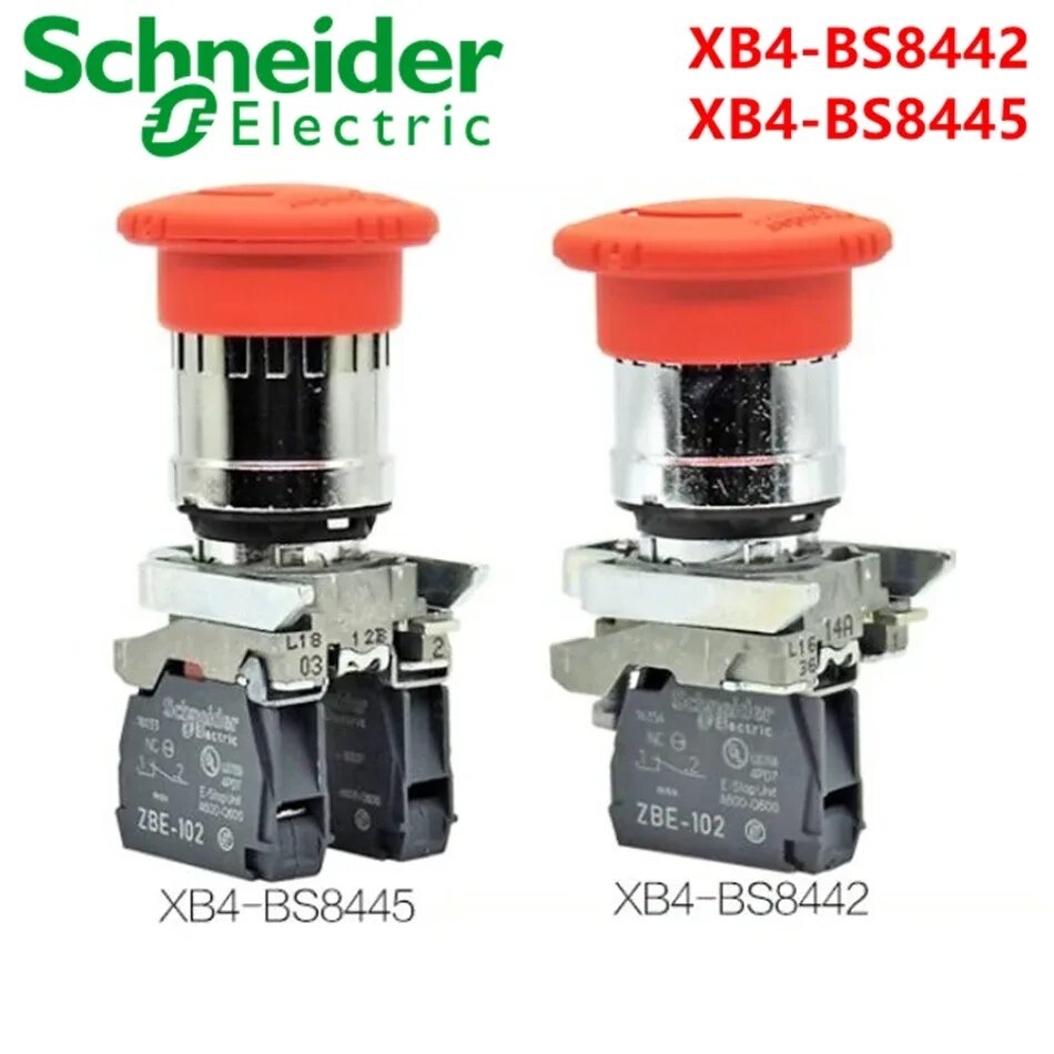 Кнопка Schneider Electric xb4bs8445. Xb5as8445 Schneider кнопка аварийного ОСТ. 22мм. Переключатель Schneider ZBE-101. Кнопка Schneider ZBE 102. Import bs4