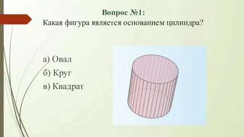 Основания цилиндра это лежащие в