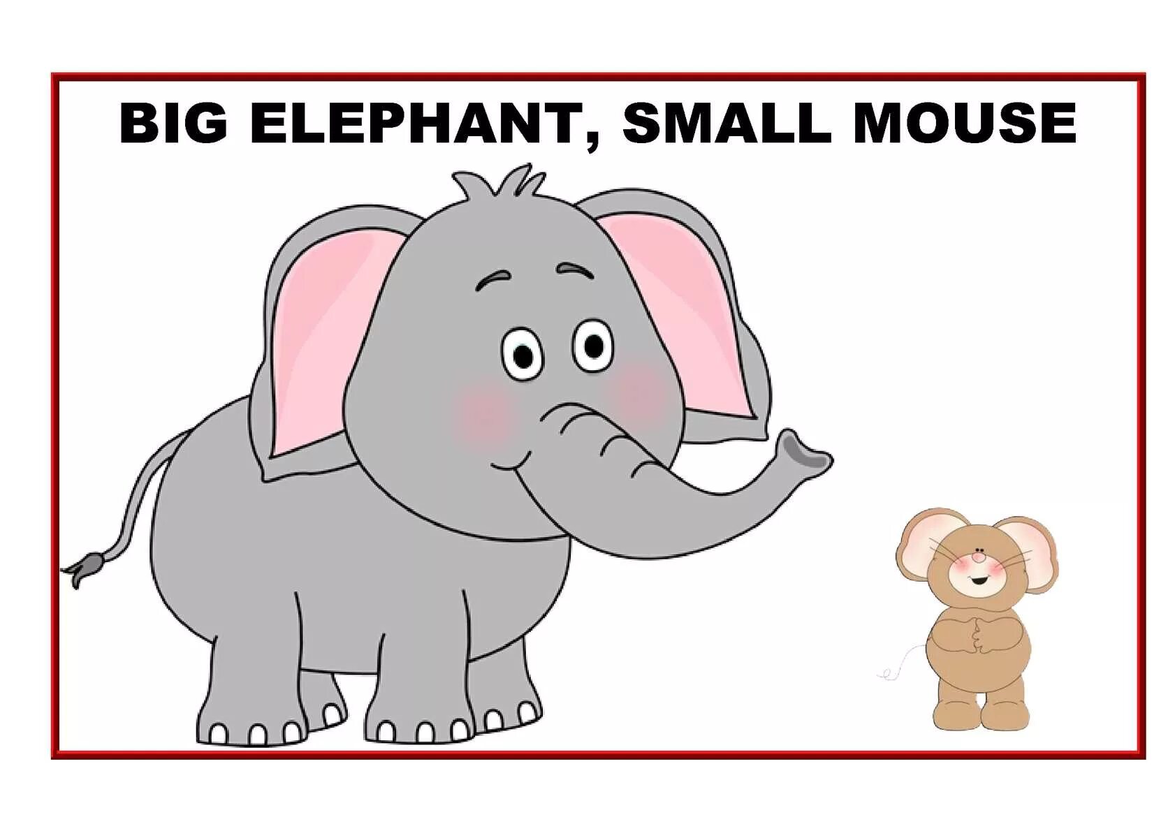 And two small. Big small. картинки big small. small big для малышей. big small for kids.