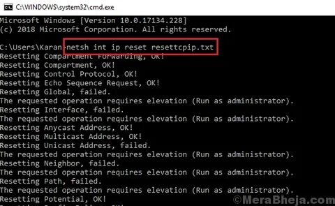 Set address failure