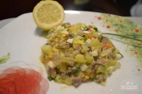 Салат оливье без колбасы