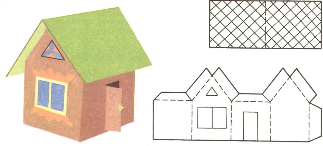Развертка бумажного домика. Чертеж бумажного домика. Объемный домик. Объемный домик из бумаги. Клеил домик