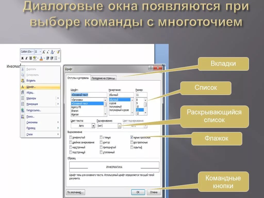 Главный элемент пользовательского интерфейса microsoft word 2010. Элементы диалогового окна список. Командные кнопки это в информатике. Командна вкладка. Командные кнопки это в информатике.