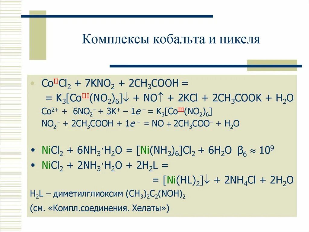 Kcl nh3 h2o
