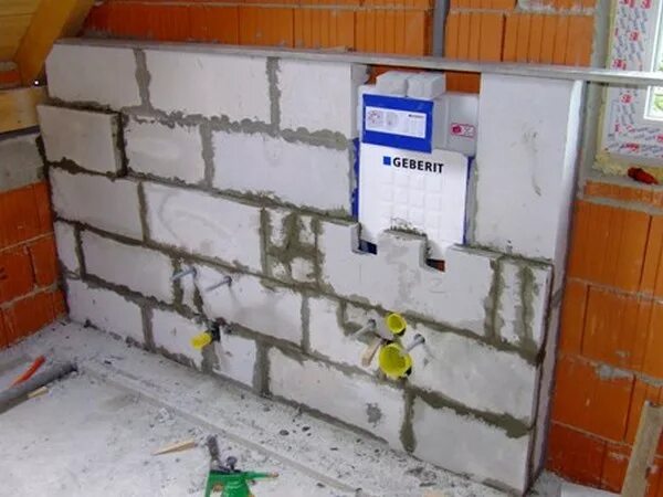 Газоблок туалет
