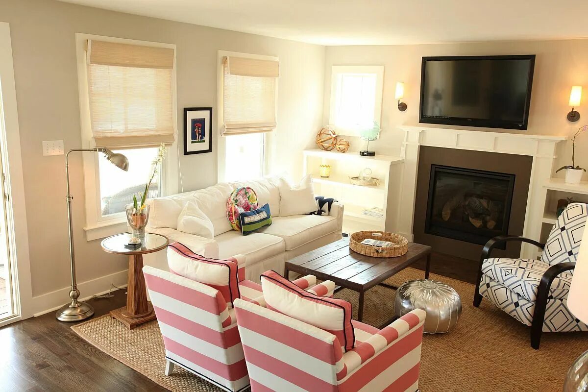 Striped Accent Chairs: 20 Ideas to Decorate with Style and Contrast Sala de esta
