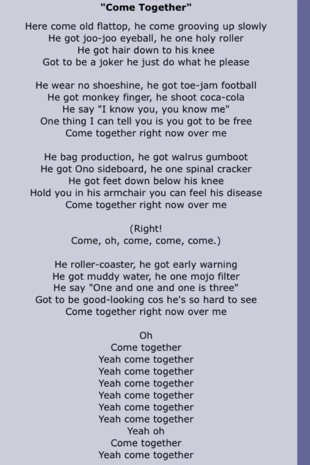 Rita ora hot right now. Come together текст. Come together beatles текст. Райт нау текст. Эвелина райт.