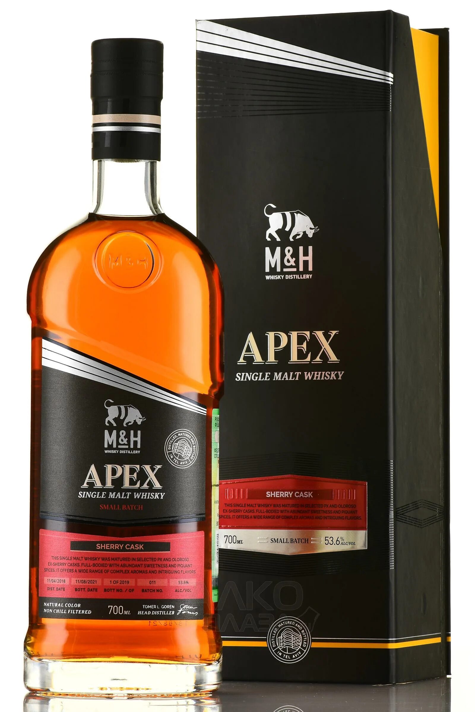 Каск 0. Виски эм энд эйч апекс шерри каск 0,7. виски sherry cask. виски эм энд эйч элементс шерри. израильский виски.