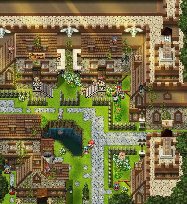 Rpgmaker игры. Тайлсет средневековья. тайтлы для игры.