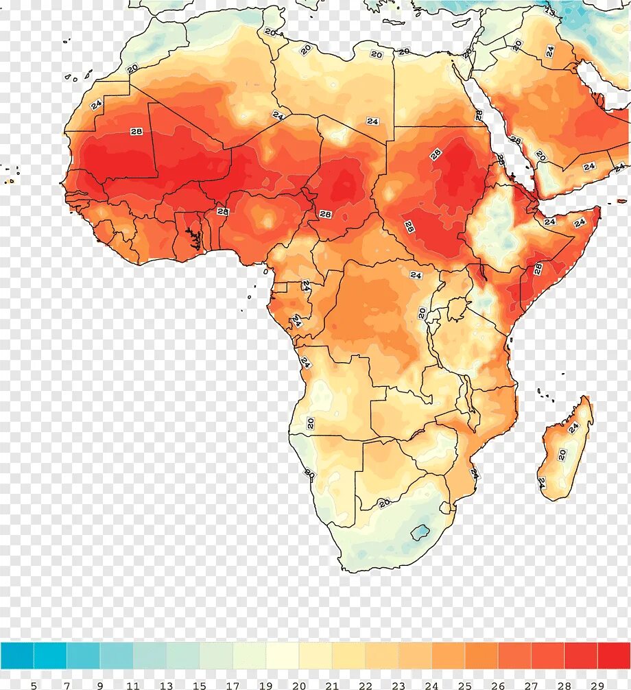Средние осадки африки. Климатическая карта Африки температура. Климат Африки карта. Климатические пояса Африки. Температурная карта Африки.