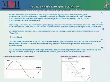 Основные определения переменного тока