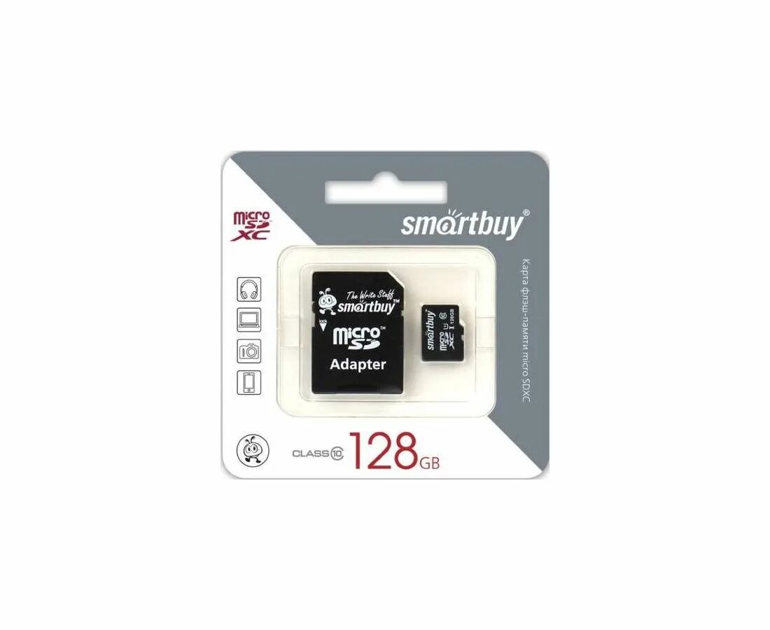 Объем памяти 128 гб. MICROSD 128 ГБ Smart buy + SD адаптер (class 10). Карта памяти MICROSD SMARTBUY 128gb. Карта памяти 128 ГБ SMARTBUY u3. Карта памяти MICROSD SMARTBUY 128gb 10 class UHS-1 u1 с адаптером SD 029125.