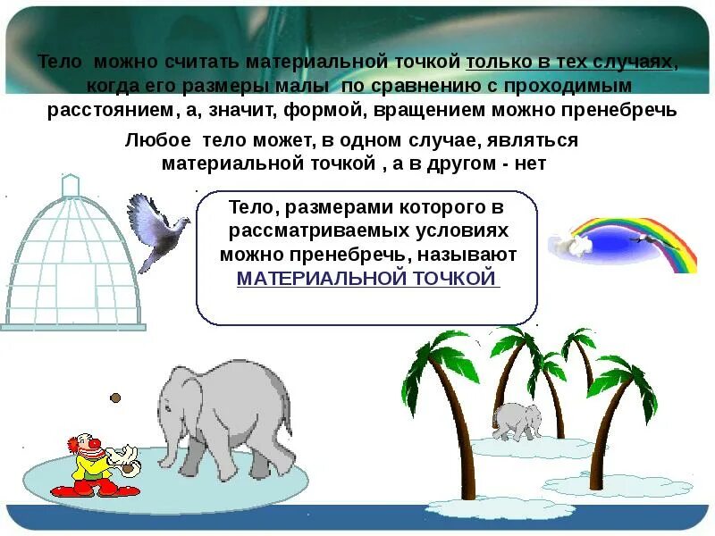 От чего зависит материальная точка. Материальная точка. материальная точка примеры. понятие материальной точки. что можно считать материальной точкой.