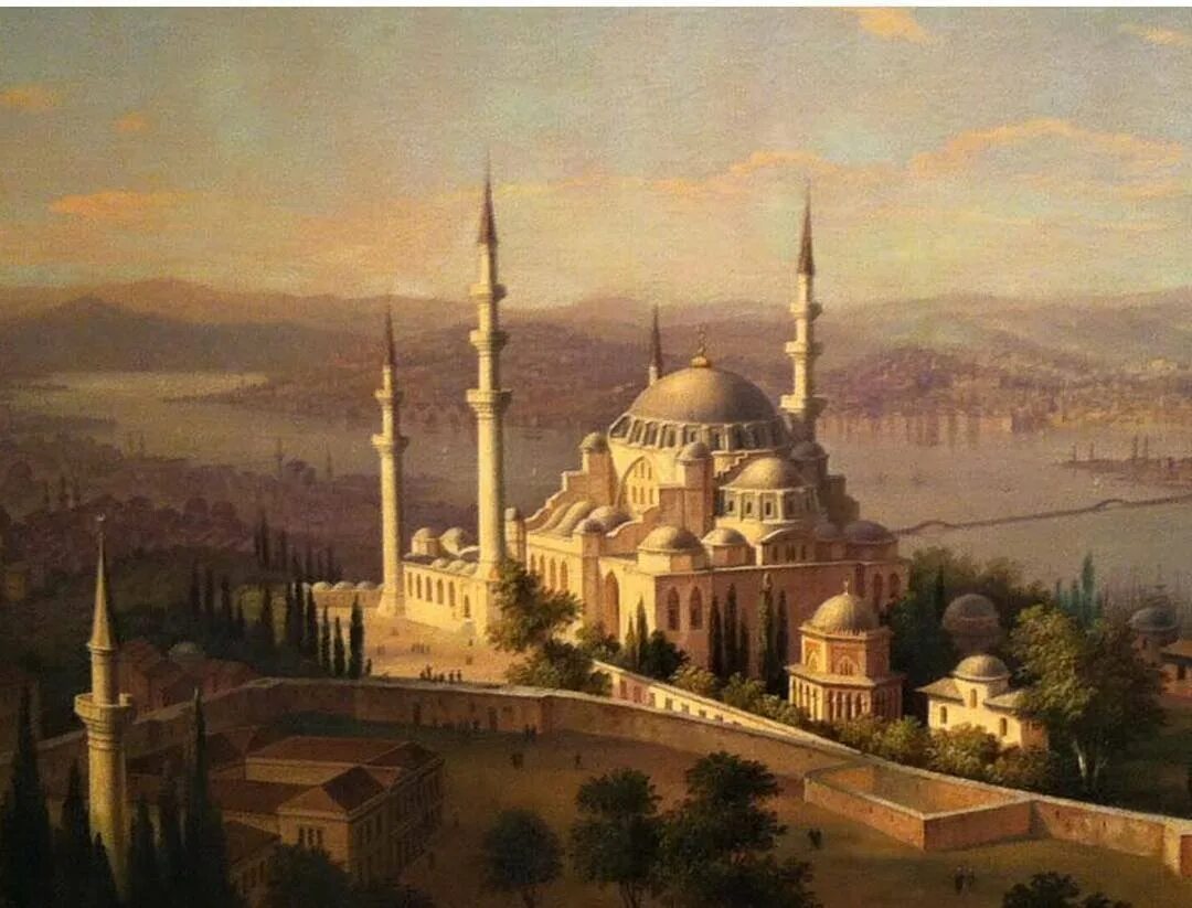 Оманская империя. Османская Империя Стамбул 19 век. Османская Империя Стамбул живопись. Стамбул мечеть Османская Империя турецкая живопись.