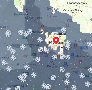 Покажи карту снега
