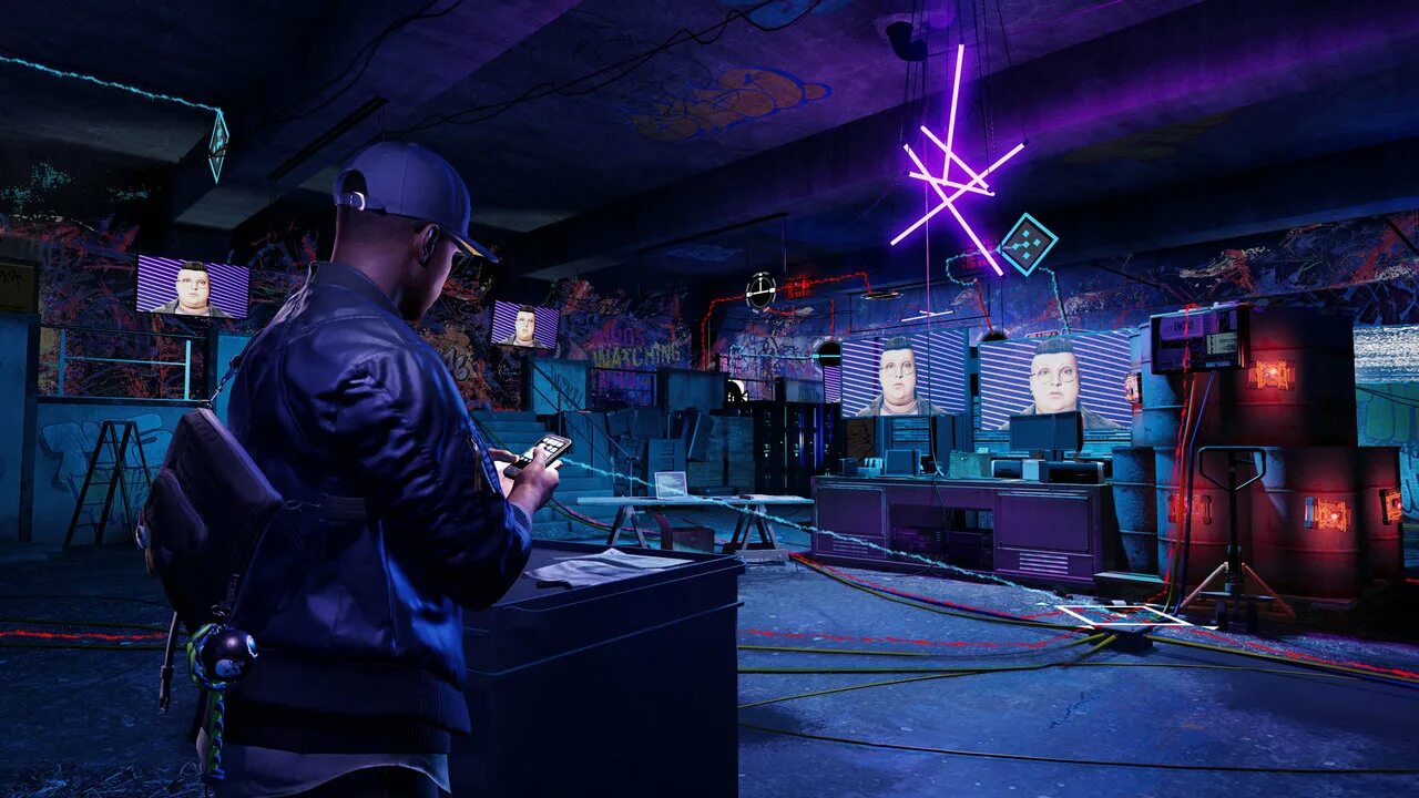 Рабочий стол игры программы. Watch Dogs 2. Вотч догс 2 неон. Watch Dogs 2 2. Watch догс 2.