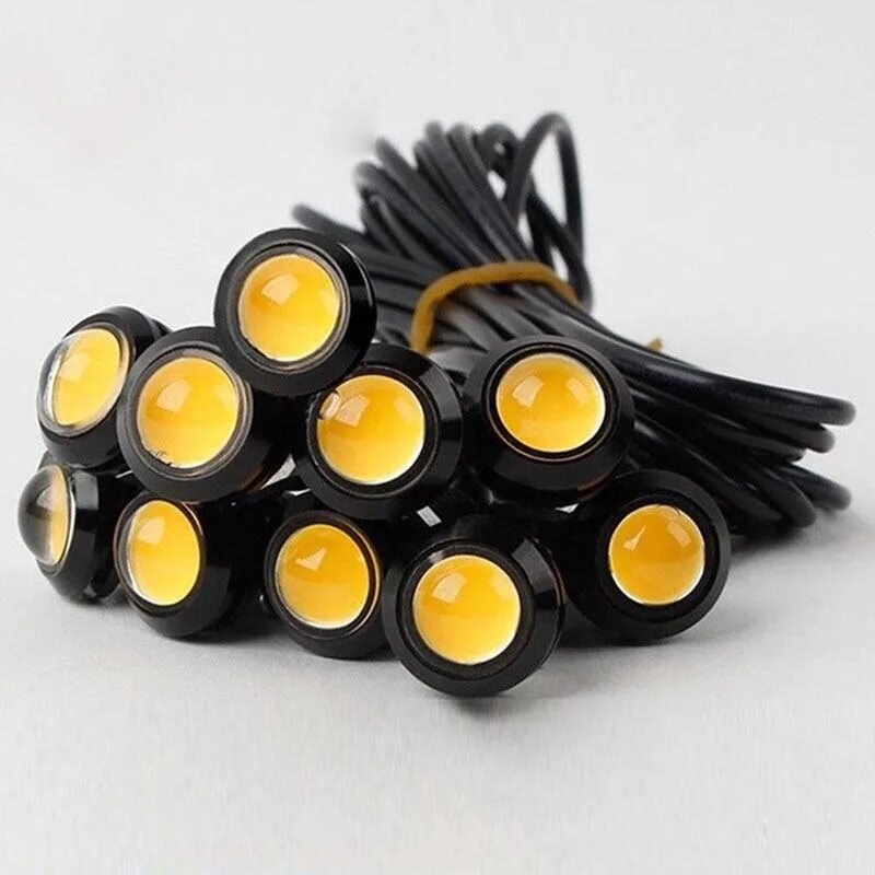 Лампы дхо птф. Дневные ходовые огни drl eagle eye light 1led 23 мм 12v. диоды орлиный глаз 18мм. светодиоды дхо 23 мм led желтый. орлиный глаз (eagle eye - 2008)..
