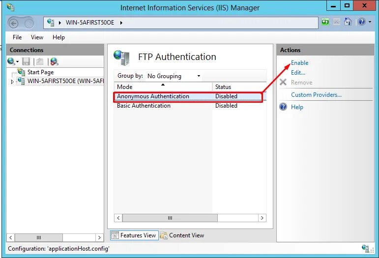 Starting auth. FTP сервер. IIS FTP. FTP сервер Windows. FTP сервер Windows 2016.