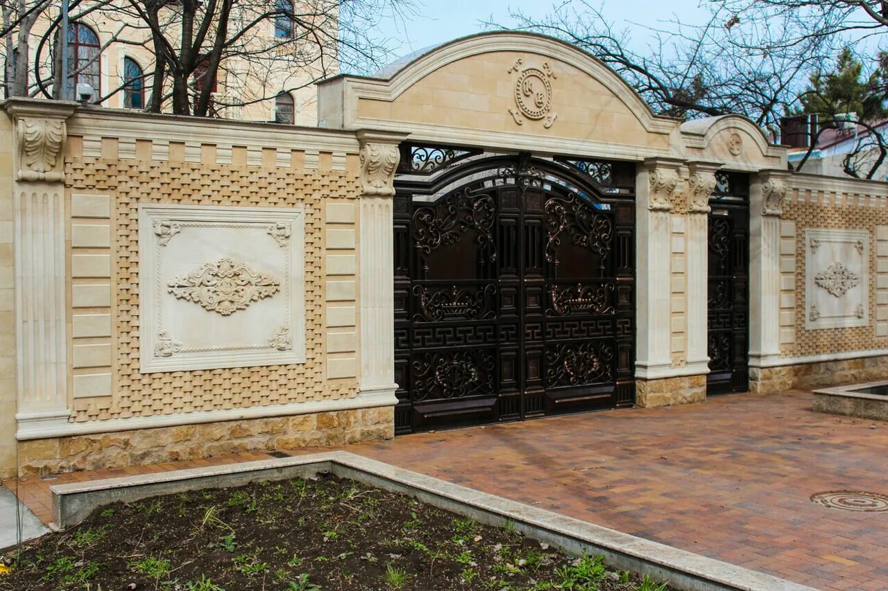 Забор из кирпича Забор Екатеринбург