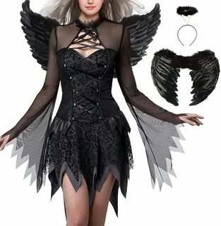 Fallen Angel Corset Dress Costumes. 