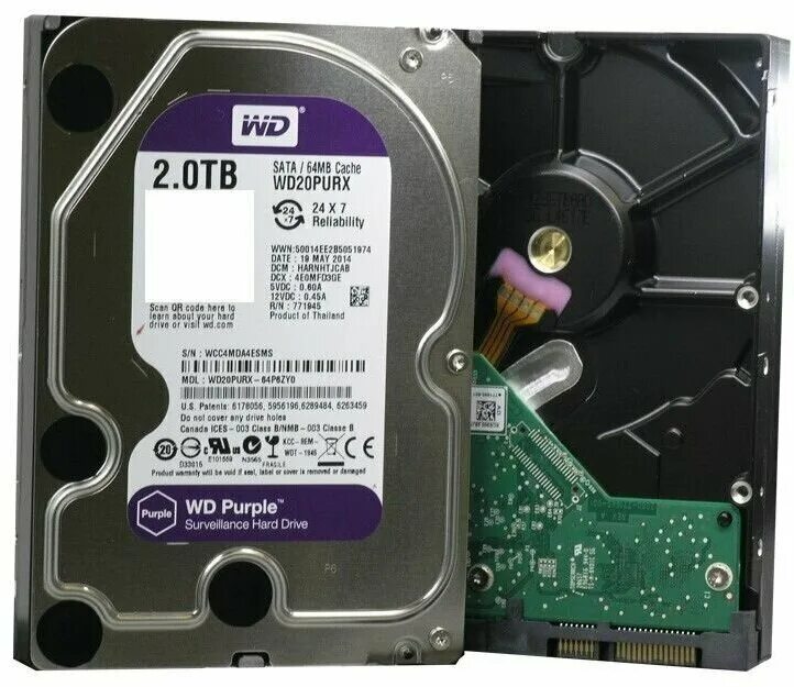 Жесткий диск тб цена. Western Digital WD Purple 2 ТБ wd20purx. 2 ТБ жесткий диск WD Purple. Жесткий диск WD Purple Surveillance. Жёсткий диск WD Purple 1 TB.