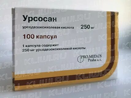 Урсосан 250 мг 100шт