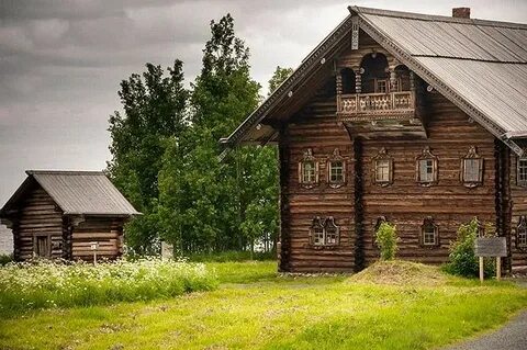 Дома на острове кижи