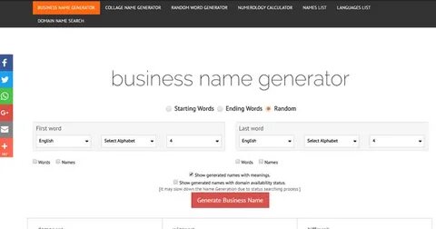 Generate name