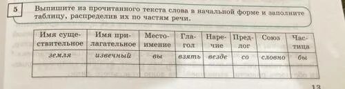 Заполни таблицу распределив: найдено 70 изображений