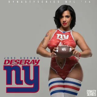 Deseray @its_showtime100: NFL Bodypaint - NY Giants - Jose Guerra.