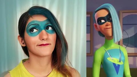 Voyd Incredibles 2 Hair & Makeup: Eye Mask Makeup + Faux Bob Eye mask.