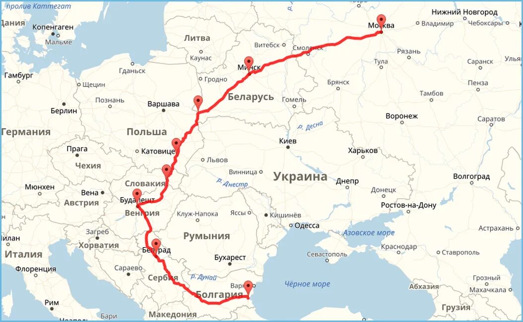 Сколько на поезде до белоруссии. Маршрут до Болгарии. Автомобильный маршрут до Болгарии. Путь от Москвы до Болгарии. Украина Болгария маршрут.