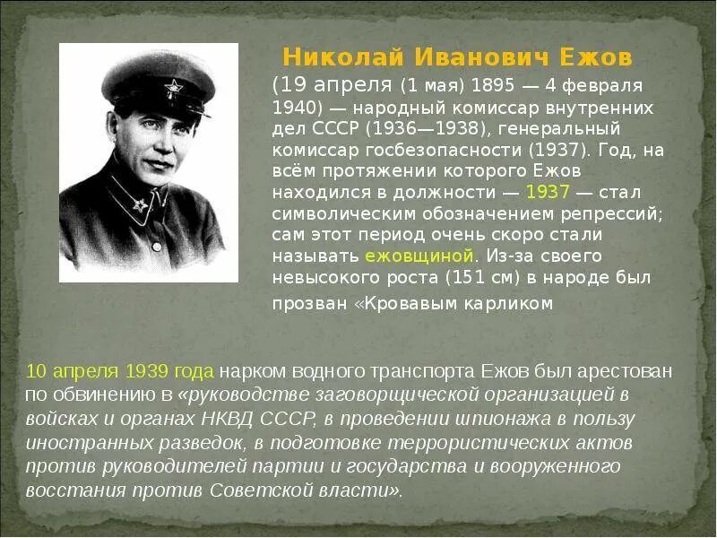 Нарком нквд. Николай иванович ежов и репрессии. ежов нарком внутренних дел ссср. николай ежов нквд. николай ежов большой террор.