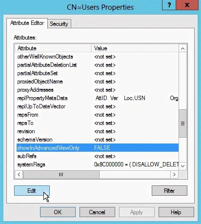 Attribute property