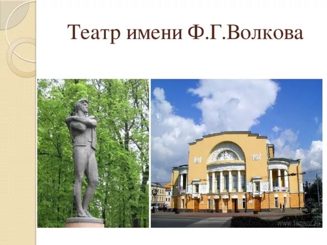 Театр и памятник Волкову в Ярославле. Театр им Волкова и памятник Волкову Ярославль. Памятник Федору Волкову в Ярославле. Театр в Ярославле Федору Григорьевичу Волкову. Театр имени ф г волкова условный знак