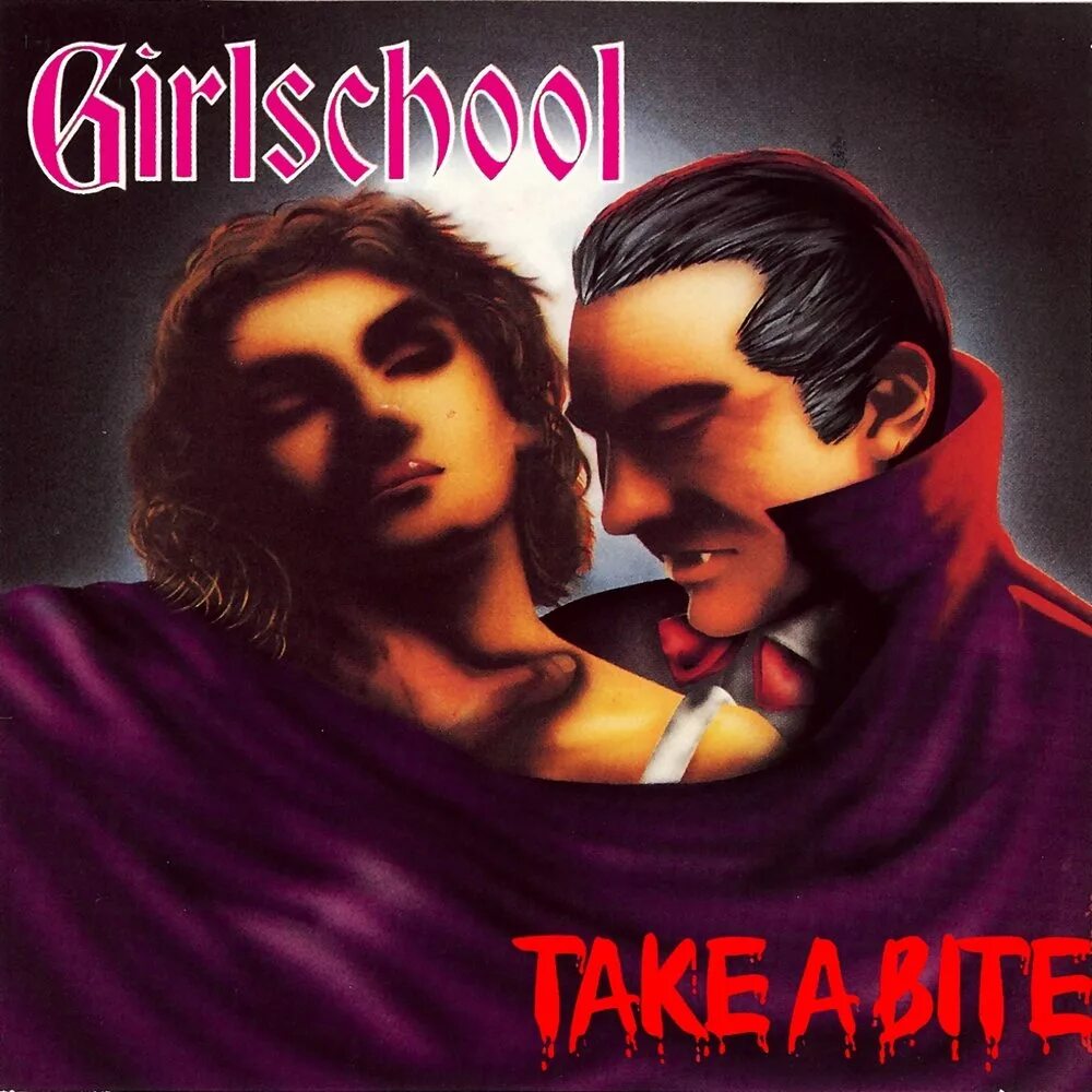 Take a bite песня. Girlschool 1988 take a bite. girlschool. girlschool 1986 nightmare at maple cross. girlschool обложка.