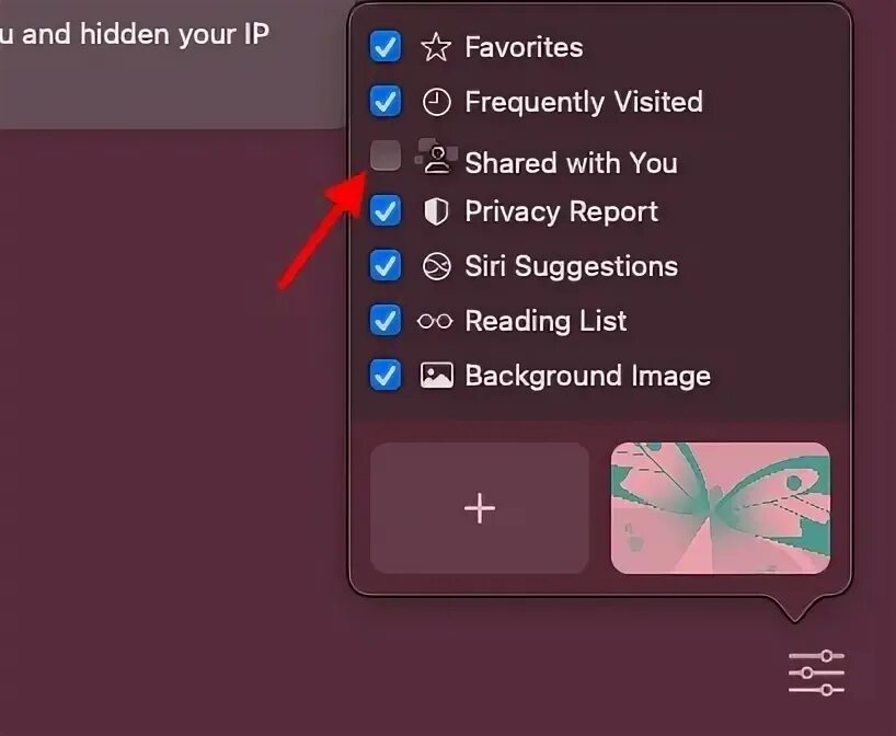 Disable shared. Disable shared