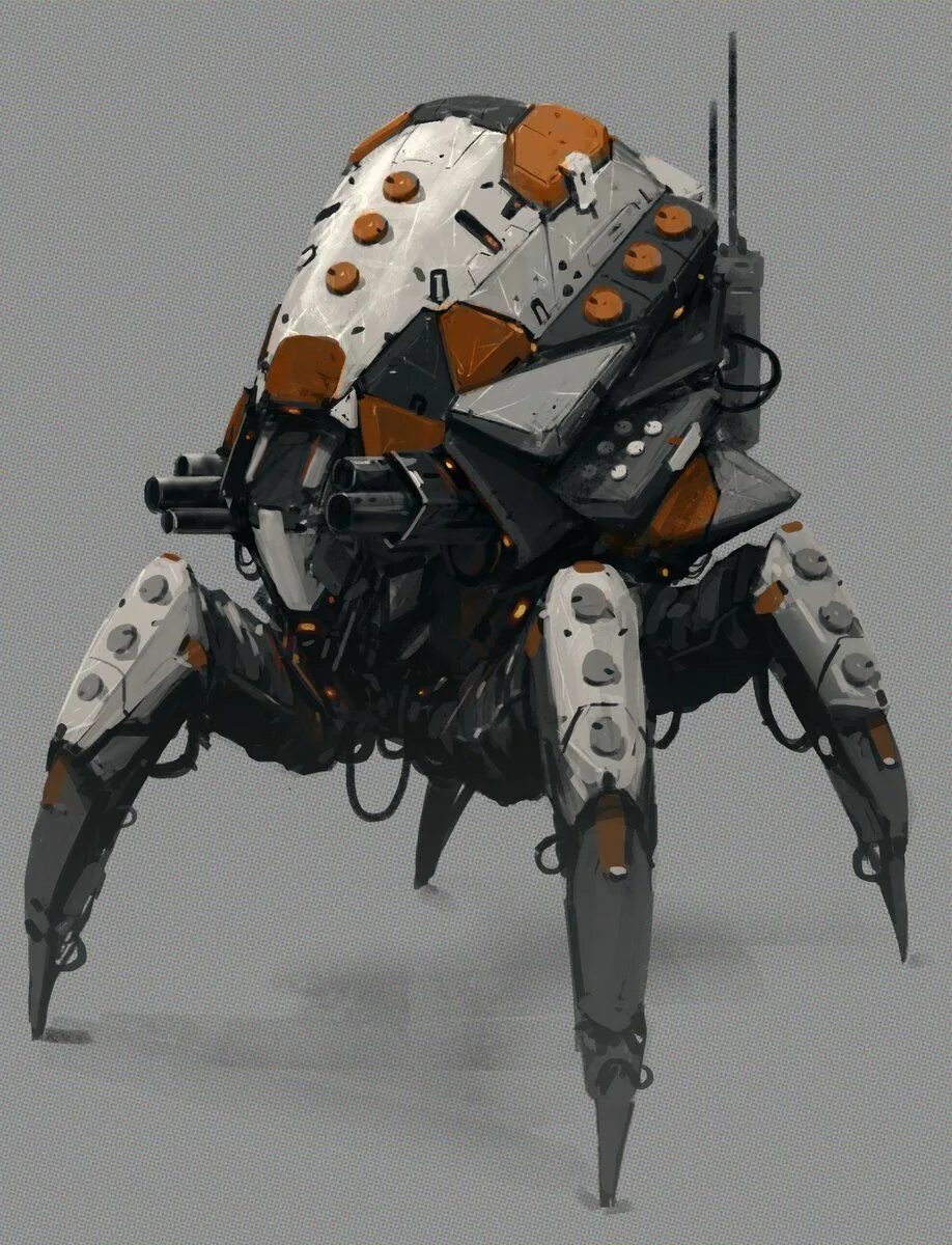 Robots say. Боевой дроид Sci Fi. Cyberpunk 2077 робот шагоход. Киберпанк дроиды. Робот концепт.
