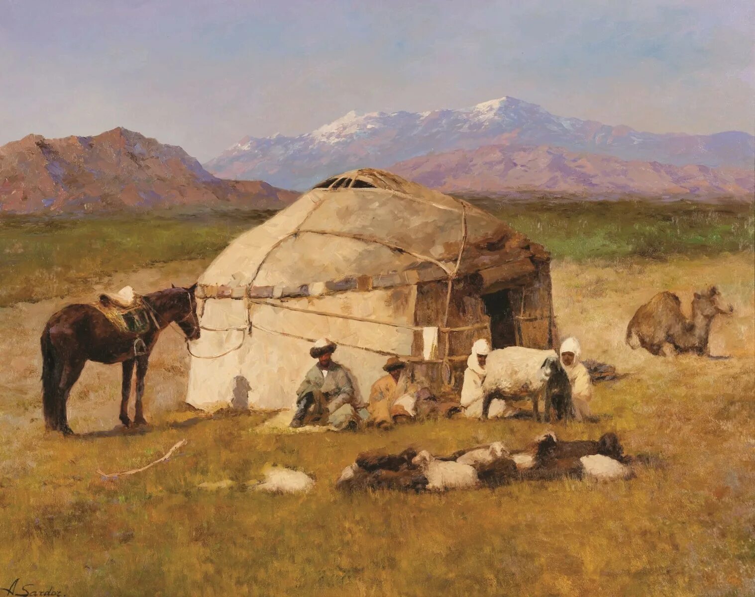Верещагин киргизские кибитки на реке Чу. Казахская живопись кочевье. Василий Верещагин юрта. Василий Васильевич Верещагин киргизские кибитки