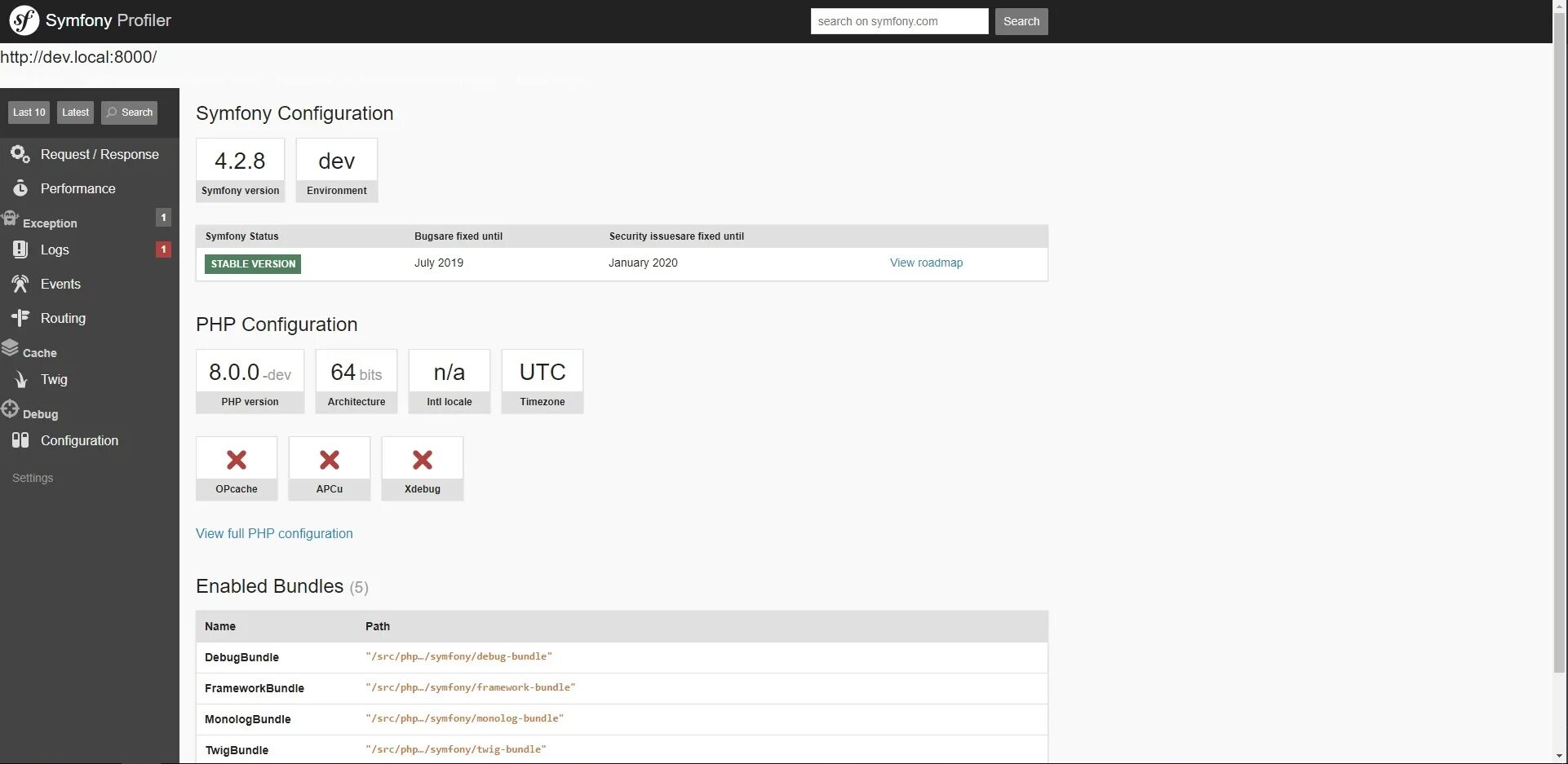 Symfony container. Symfony container