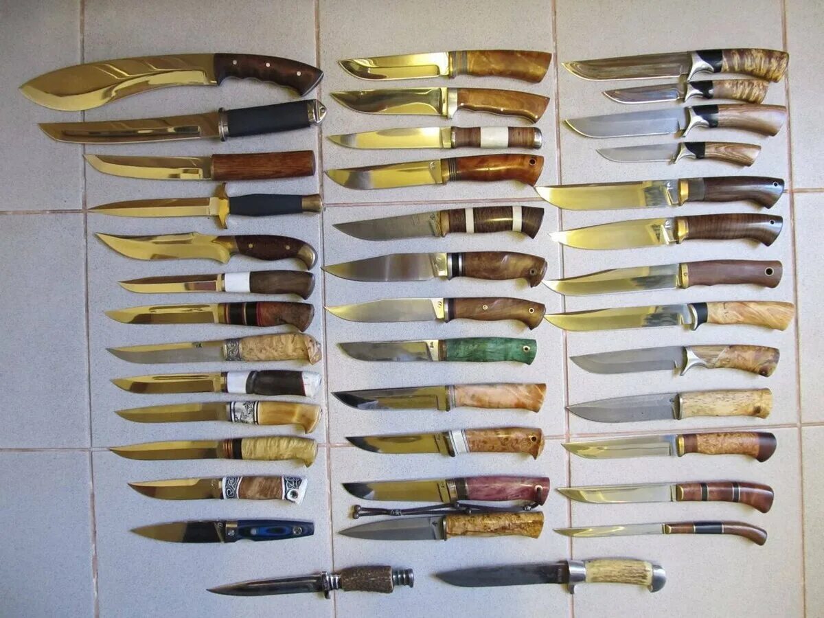 Формы ножей. Коллекционные ножи. Разные формы ножей. Форма клинка ножа.