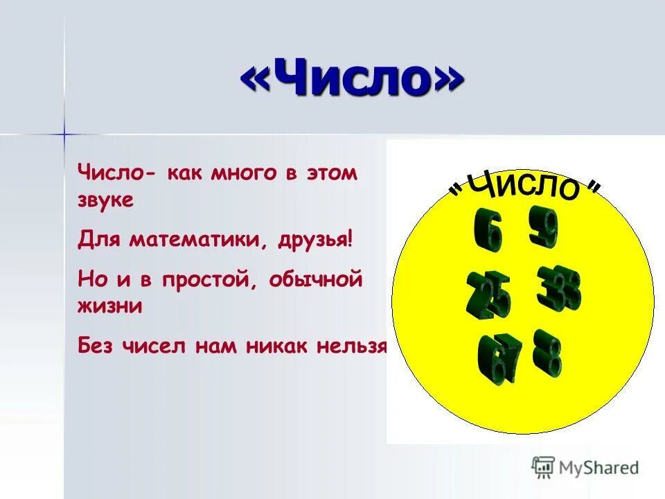 Команда чисел и цифр. Команда чисел и цифр
